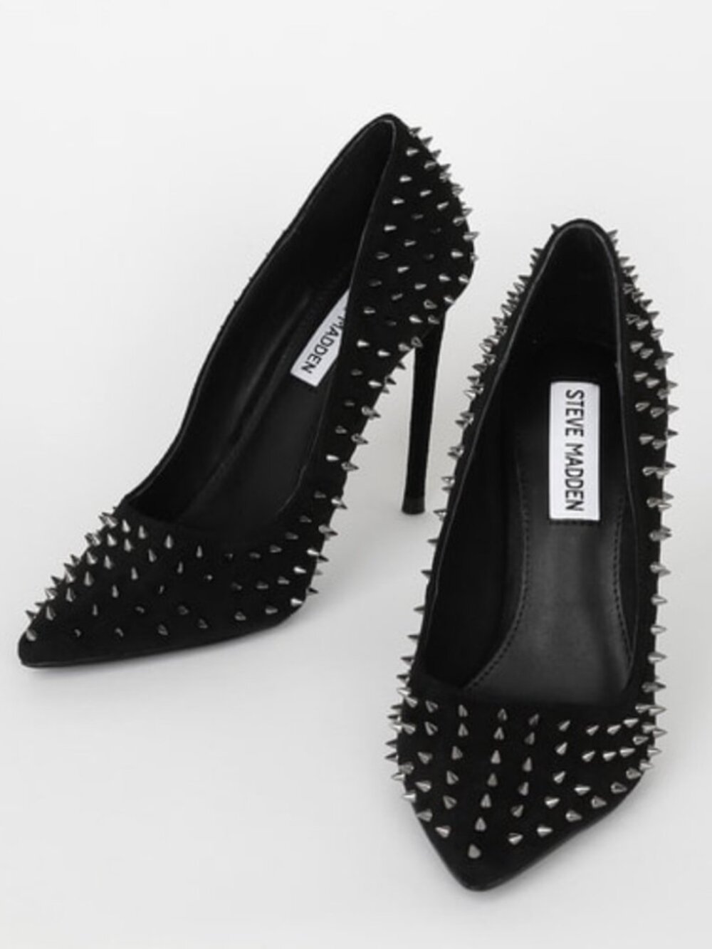 Steve Madden Spiked Heel Pump Vala-S Black NIB
